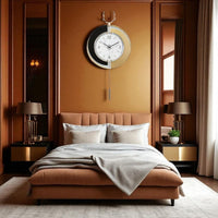 Thumbnail for Chic Gold & Black Deer Pendulum Clock (29.5 x 14.9 Inches)