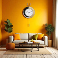 Thumbnail for Chic Gold & Black Deer Pendulum Clock (29.5 x 14.9 Inches)