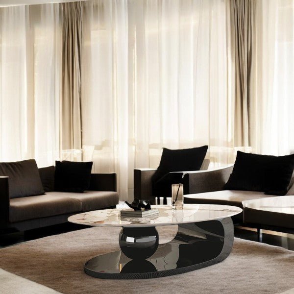 Streamlined Table Coffee Table:The Sculpted Streamline Table - Punam Metalcrafts