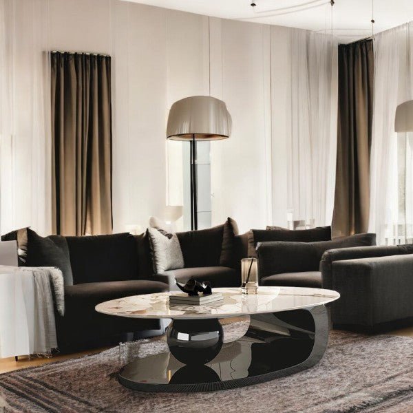 Streamlined Table Coffee Table:The Sculpted Streamline Table - Punam Metalcrafts