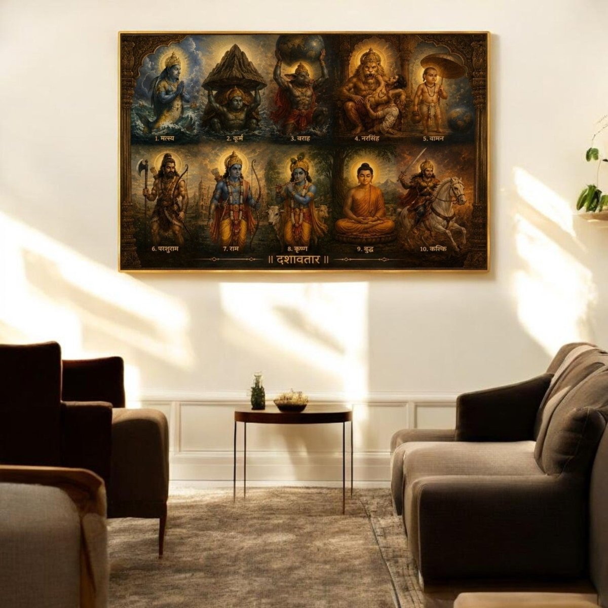 Dashavtar:Dharma Sansthapana: Restoration of Order (36 x 24 Inches)