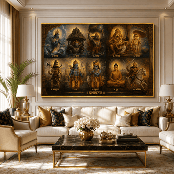 Dashavtar:Dharma Sansthapana: Restoration of Order (36 x 24 Inches)