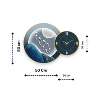 Thumbnail for Deep Blue Sea Life Wall Clock Art ( 50 X 50 CM )