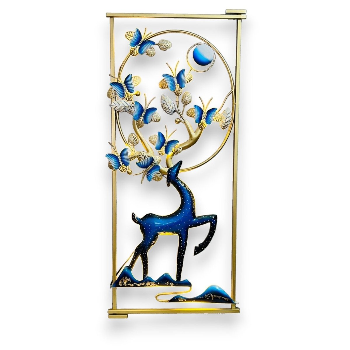 Deer: Monarch's Moonlight Embrace With LED (24 x 48 Inches)