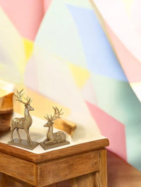 Thumbnail for Deer:Marble Glow Deer Pair Table Decor