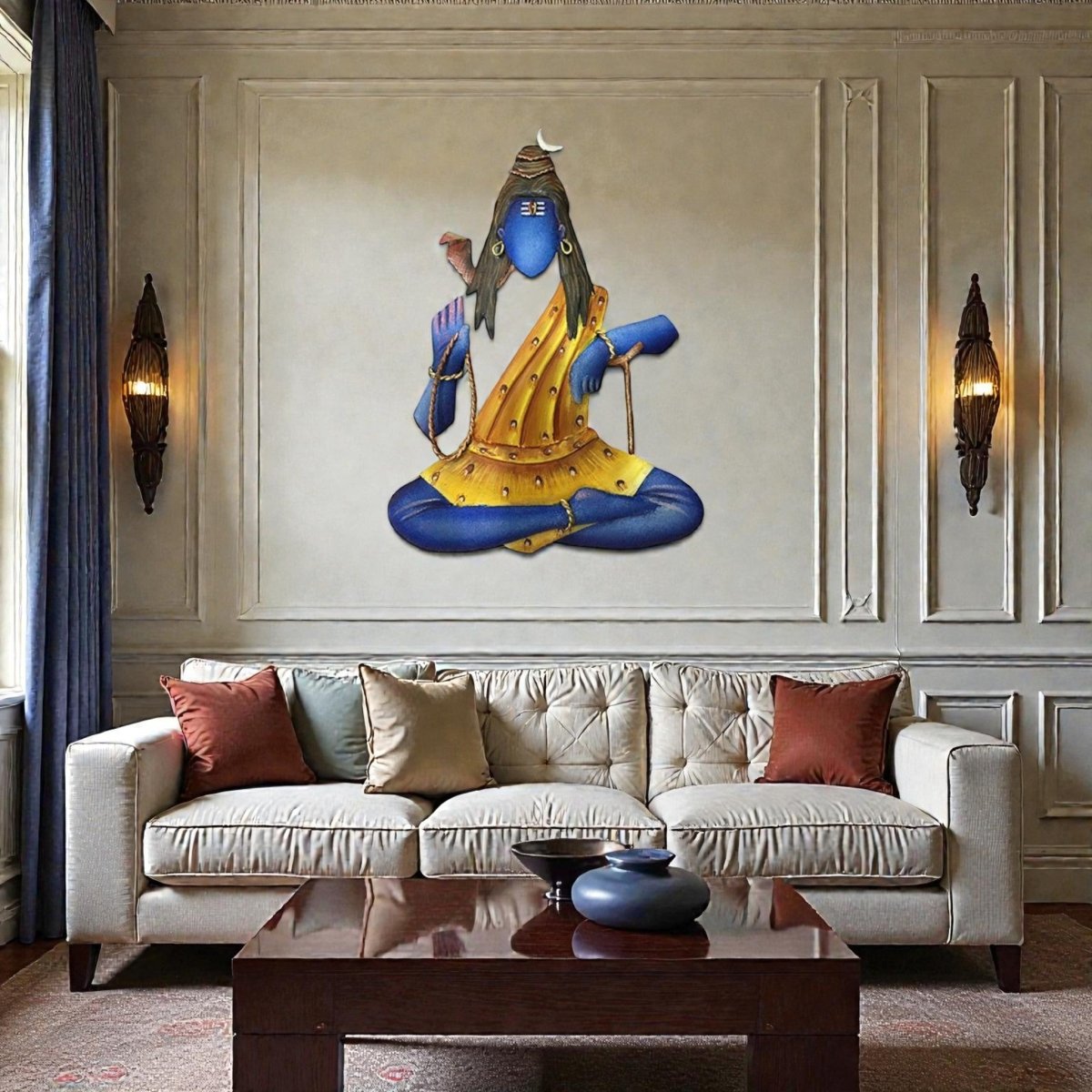 Divine Stillness: The Adiyogi Shiva Zen Art (24 x 20 Inches)