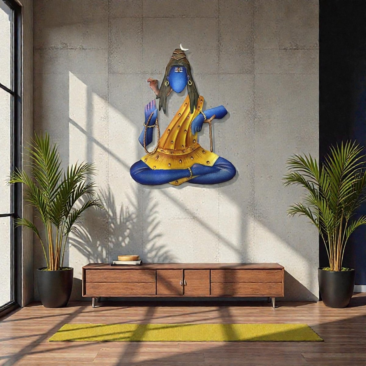 Divine Stillness: The Adiyogi Shiva Zen Art (24 x 20 Inches)