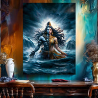 Thumbnail for Divine Unity: Ardhnarishwar Shiva And Shakti (24 x 36 Inches)