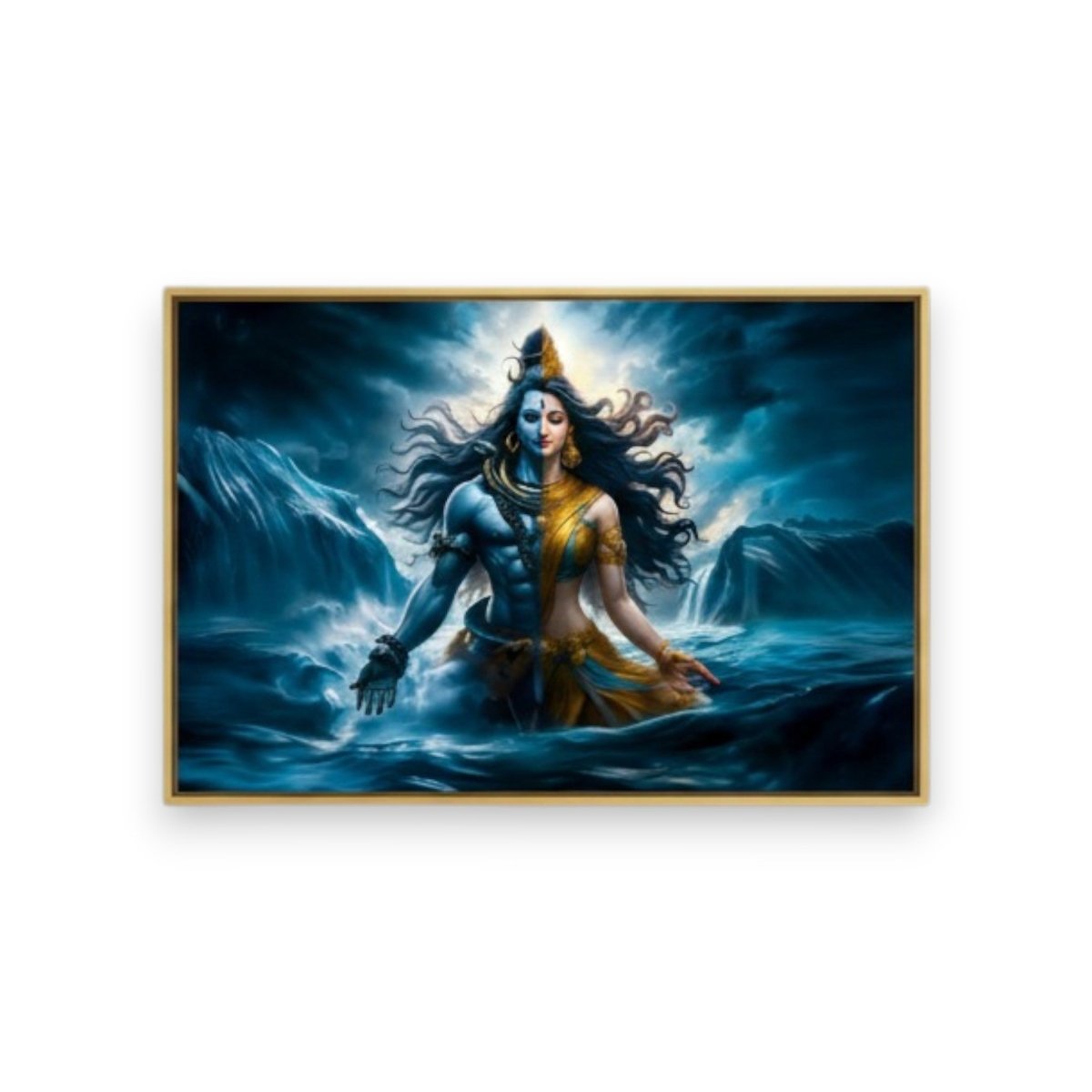 Divine Unity: Ardhnarishwar Shiva And Shakti (Landscape)