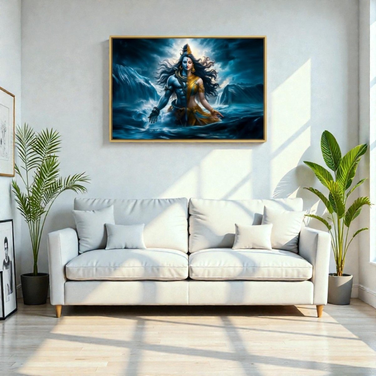 Divine Unity: Ardhnarishwar Shiva And Shakti (Landscape)