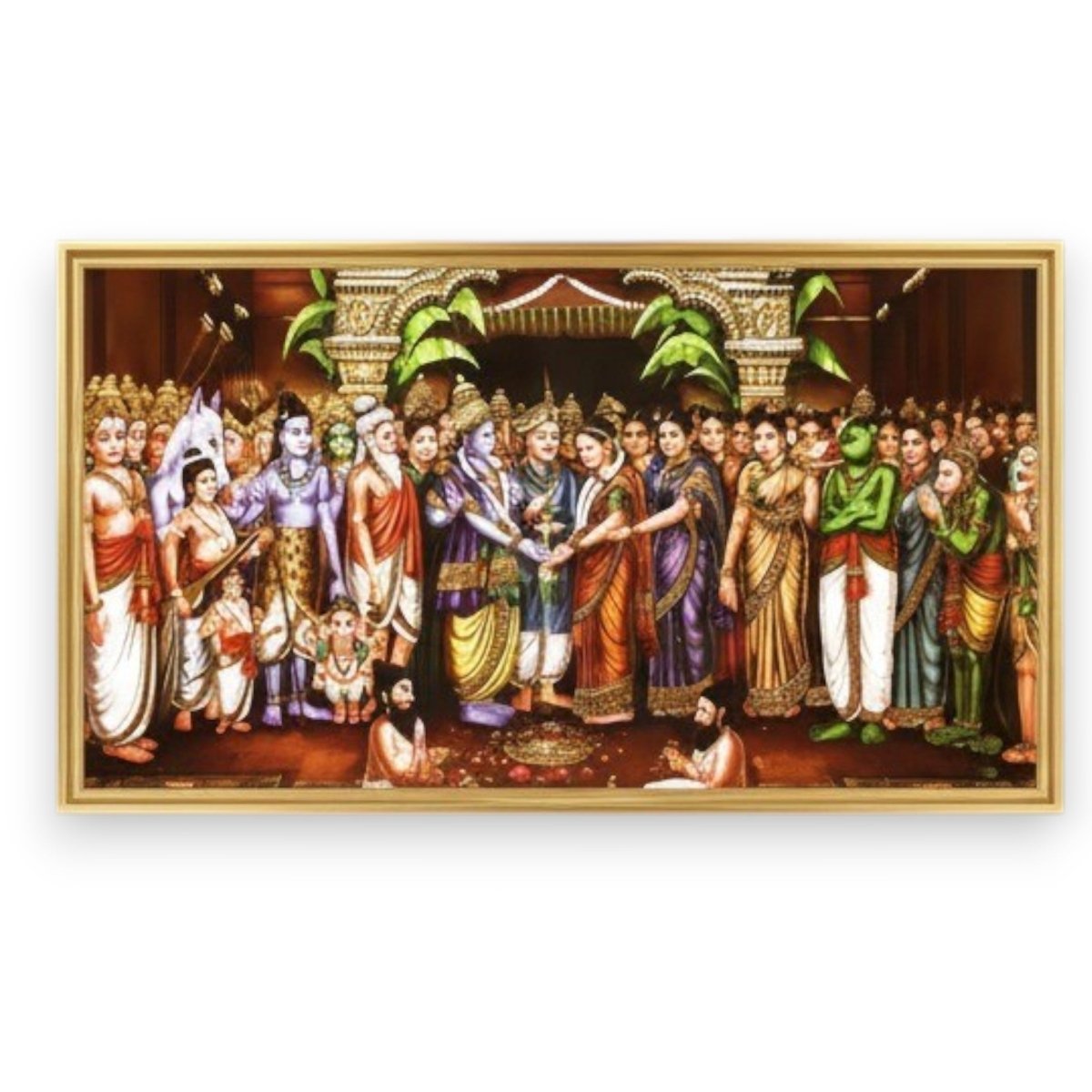Divya Sriniwas Kalyanam: The Union of Tirumala (48 x 24 Inches)