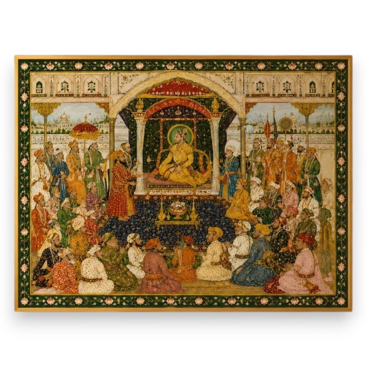 Diwan-i-Khas:Takht-e-Mughalia:Akbar ka Darbar (36 x 29 Inches)