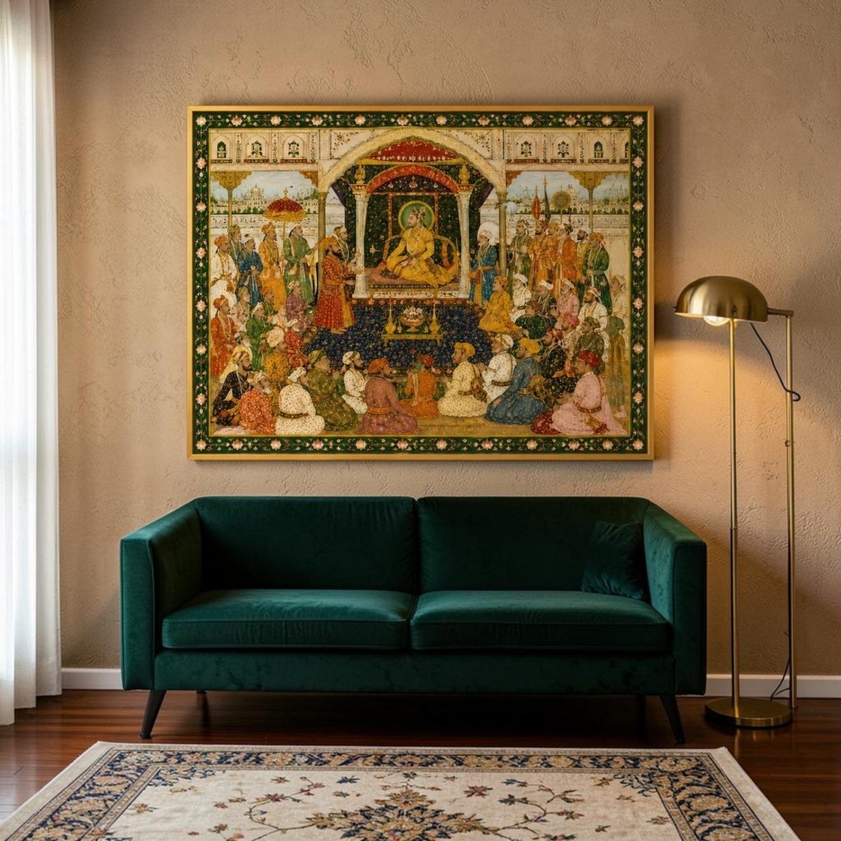 Diwan-i-Khas:Takht-e-Mughalia:Akbar ka Darbar (36 x 29 Inches)