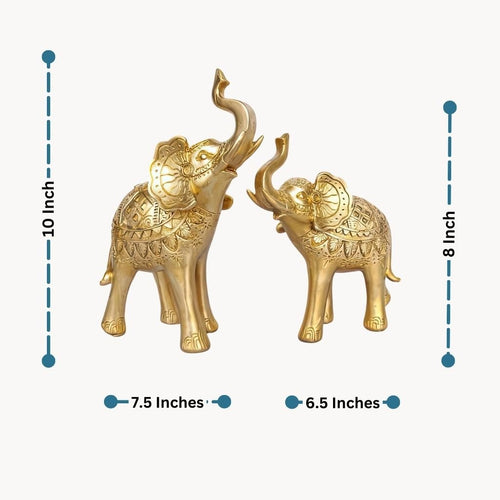 Elephant:The Golden Guard Table Decor