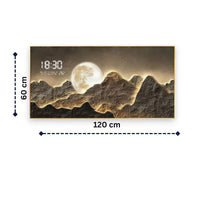 Thumbnail for Enchanted Lunar Mountainscape with Time (120 x 60 CM)