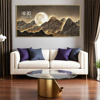 Thumbnail for Enchanted Lunar Mountainscape with Time (120 x 60 CM)