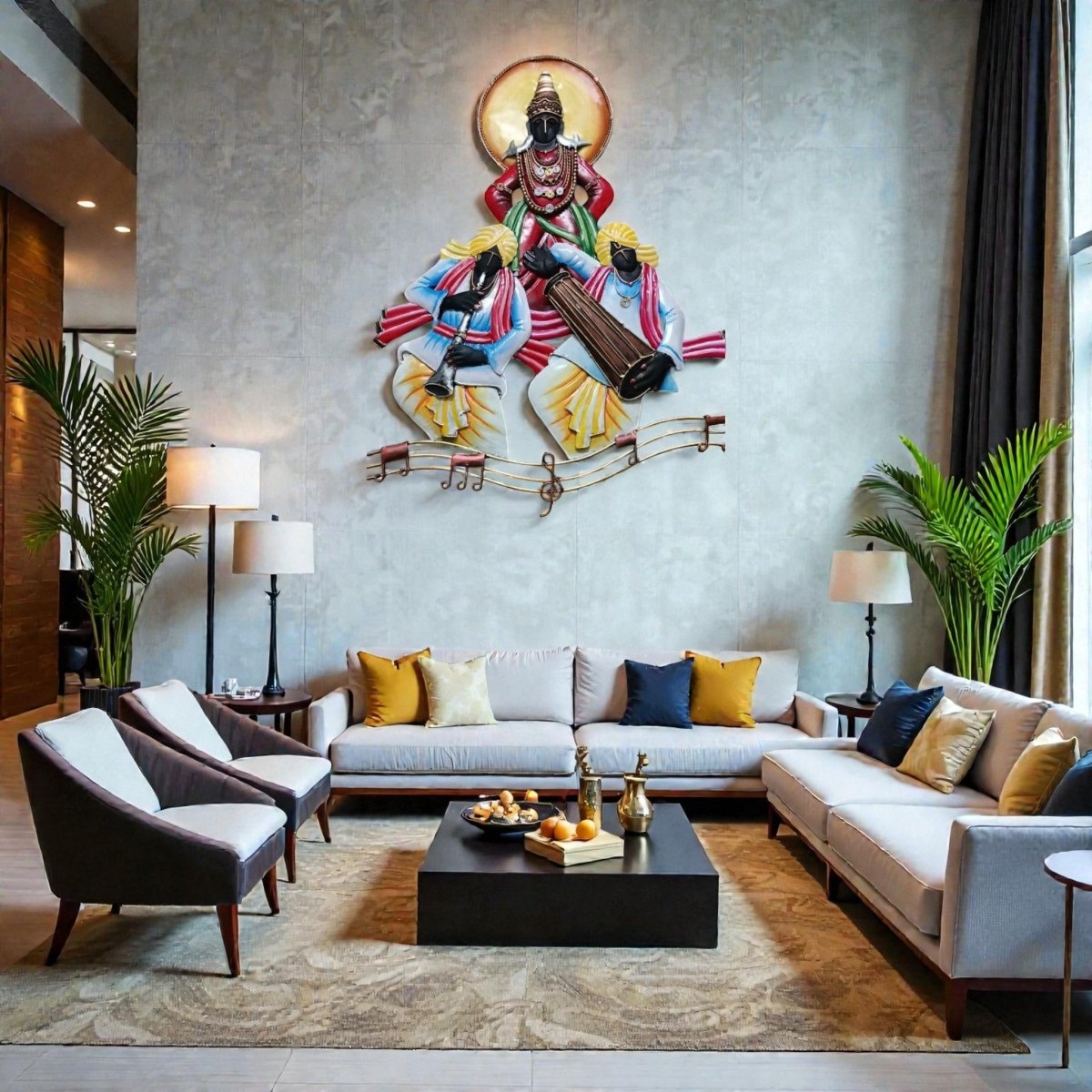 Eternal Bhajan: The Sacred Melodies of Lord Vitthal (24 x 20 Inches)