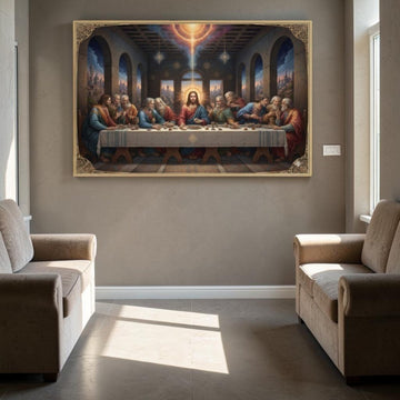 Final Blessing: The Gilded Table of Infinite Devotion: Divine Light at the Last Supper
