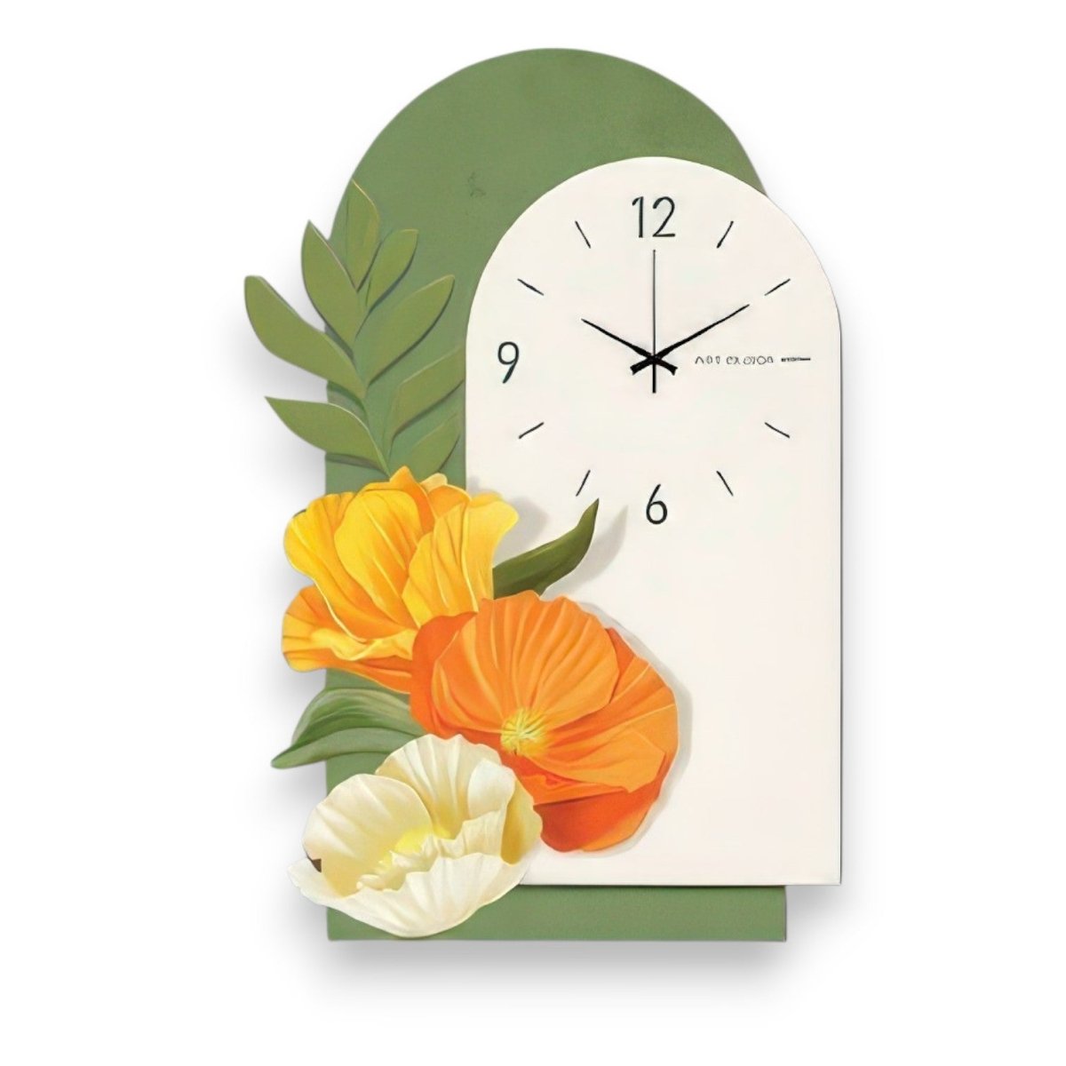 Floral Archway Timepiece Wall Decor (60 x 60 CM)