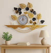 Thumbnail for Flowing Vine Metal Wall Clock (40 x 26.5 Inches)