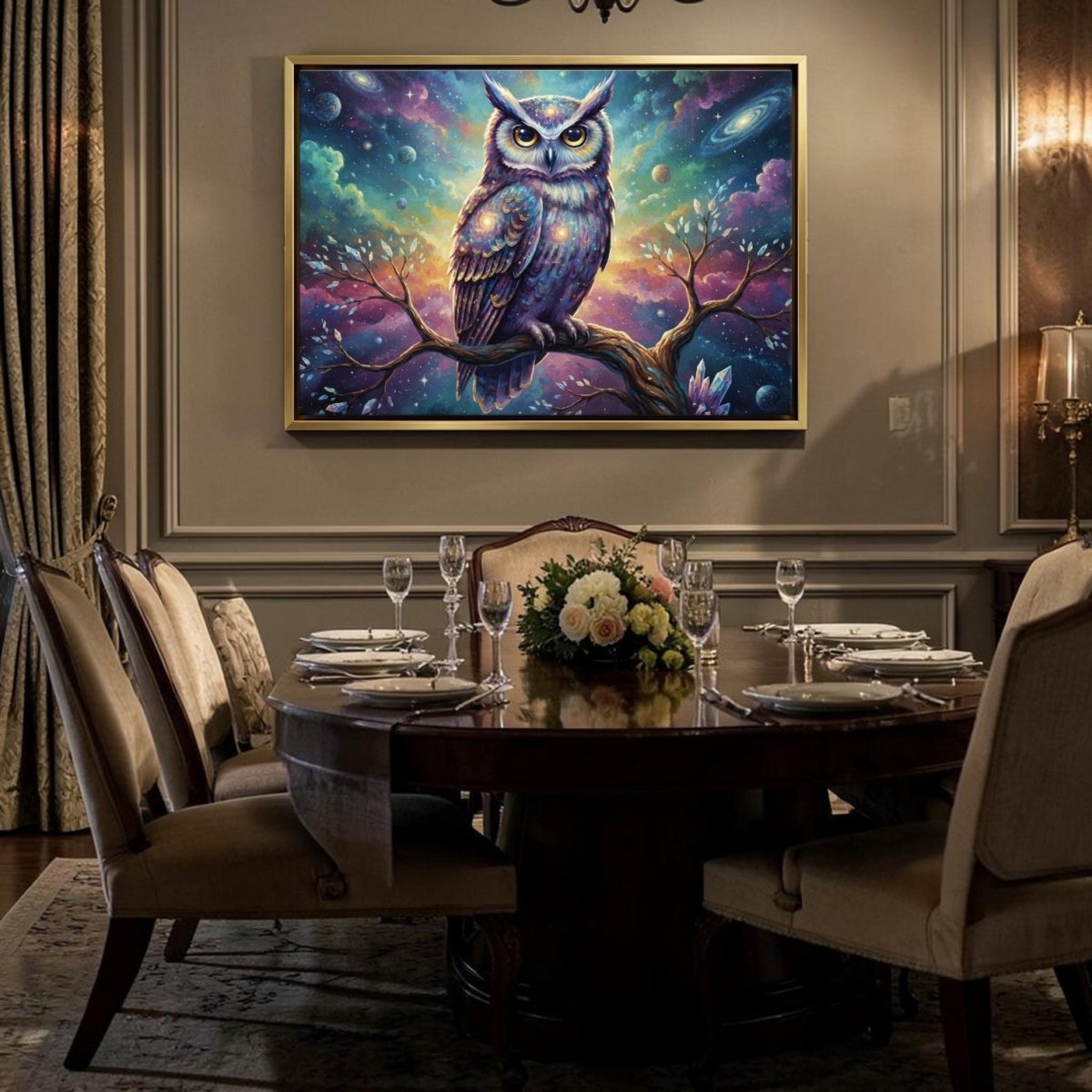 Galactic Observer: Radiant Owl in a Dreamscape Universe