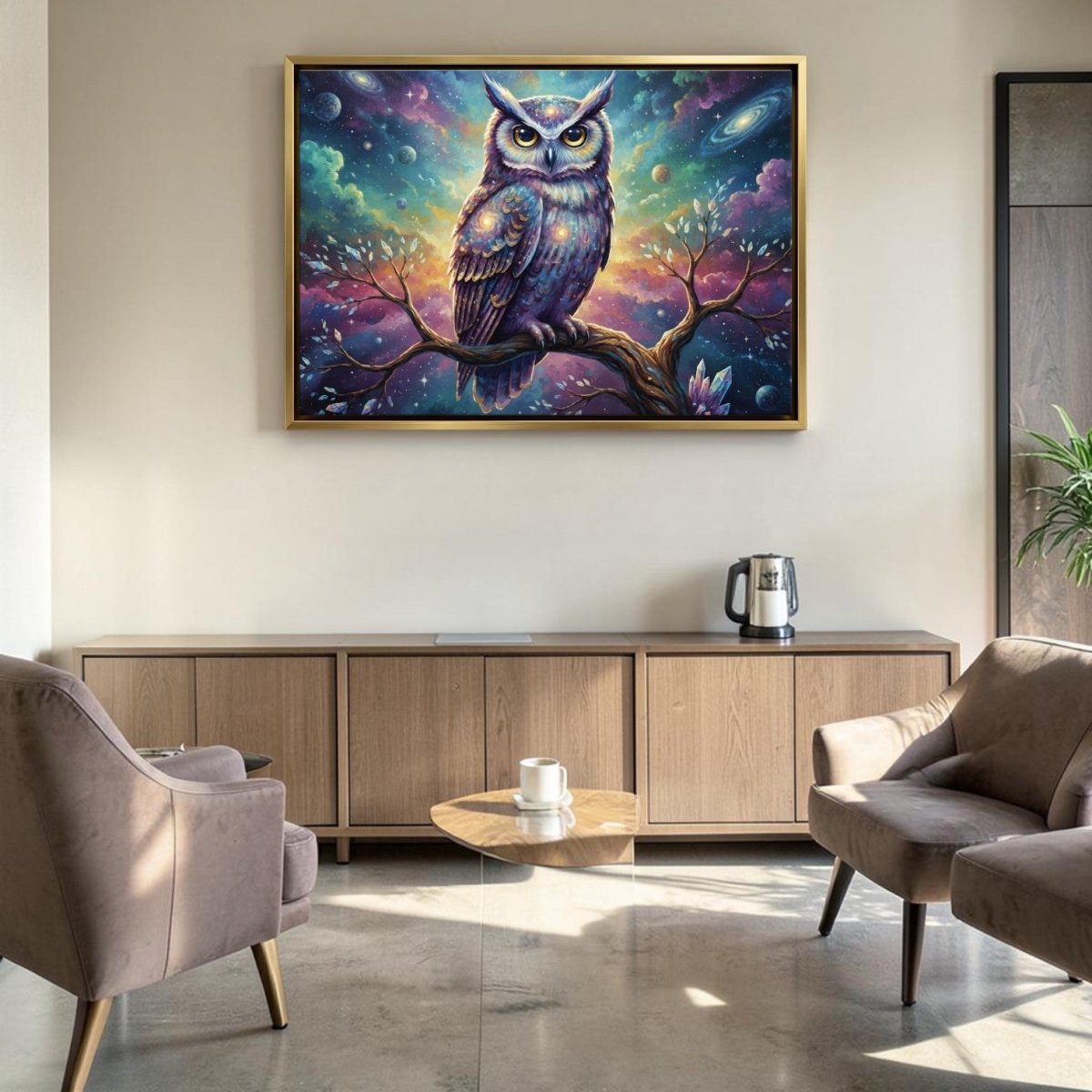Galactic Observer: Radiant Owl in a Dreamscape Universe