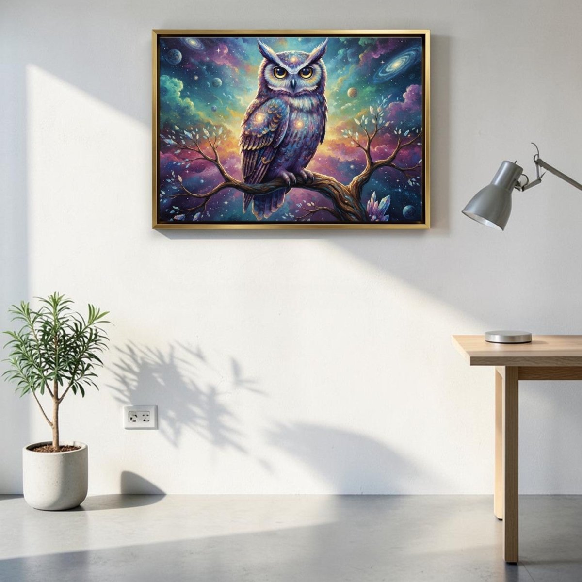 Galactic Observer: Radiant Owl in a Dreamscape Universe