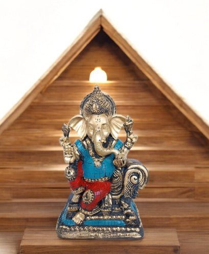 Ganesha : The Turquoise Treasure Table Decor