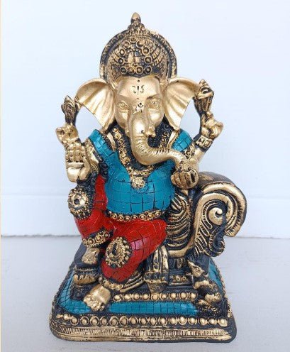 Ganesha : The Turquoise Treasure Table Decor