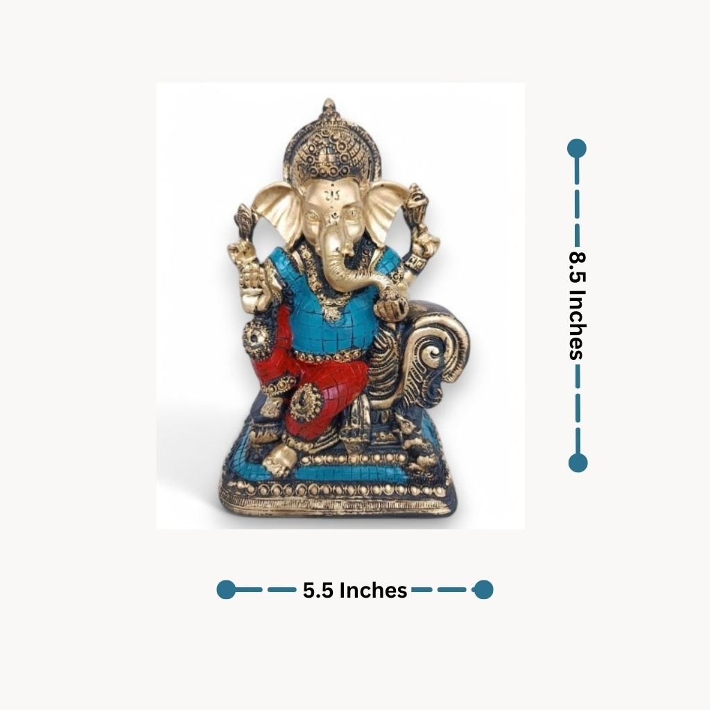 Ganesha : The Turquoise Treasure Table Decor