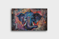 Thumbnail for Ganpati:The Spectral Guardian Canvas Wall Painting (36 x 24 Inches)