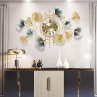 Thumbnail for Gilded Ginkgo Artistic Wall Clock (92 x 56 cm)