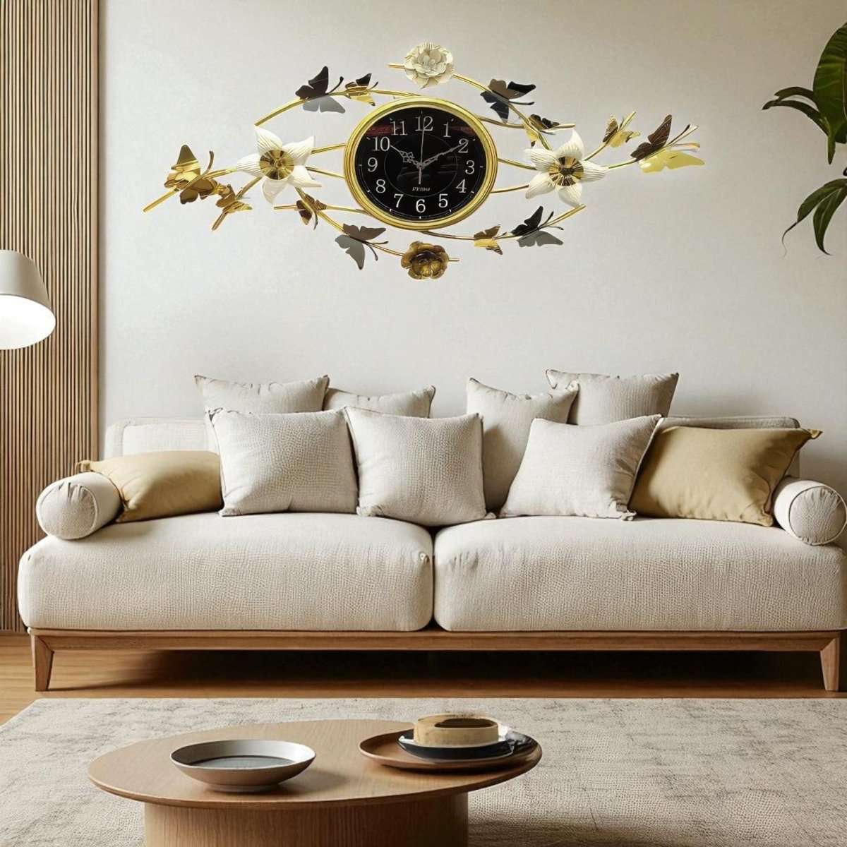 Golden Flutter Timepiece (40 x 20 Inches)