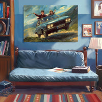 Thumbnail for Harry Potter:Taking Flight to Hogwarts Canvas Wall Painting (36 x 24 Inches)