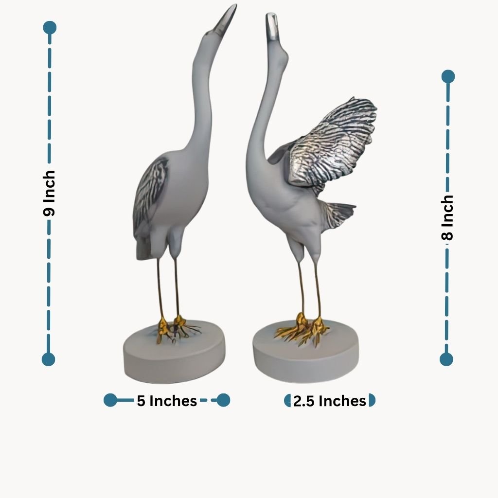 Heron:The Elegant Landing Set of 2 Table Decor