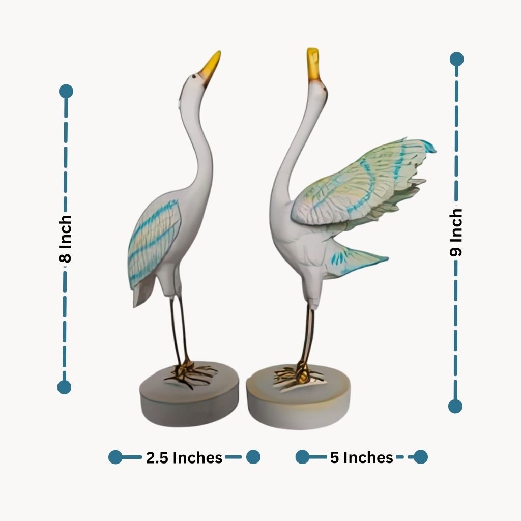 Heron:The Elegant Landing Set of 2 Table Decor