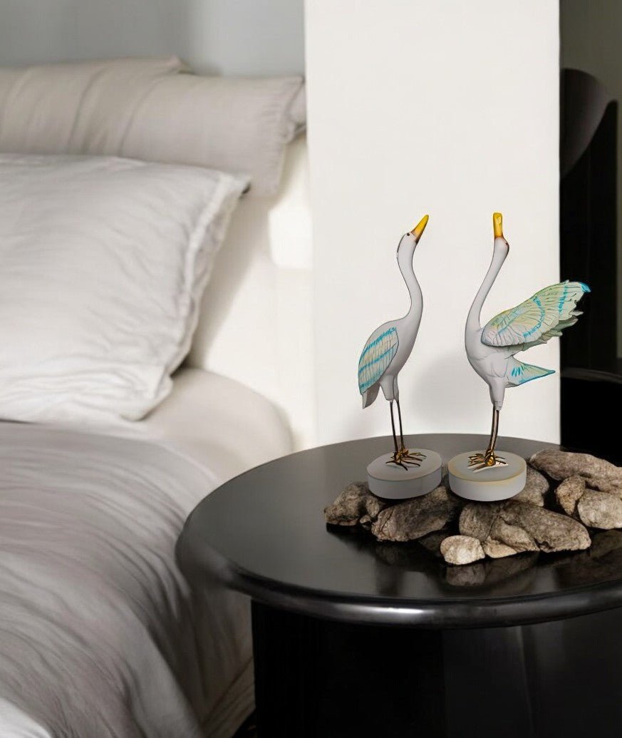 Heron:The Elegant Landing Set of 2 Table Decor