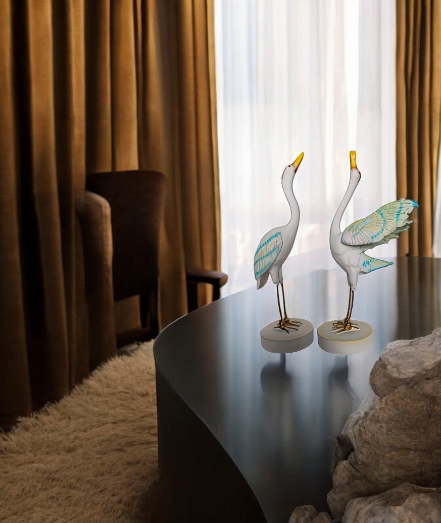 Heron:The Elegant Landing Set of 2 Table Decor