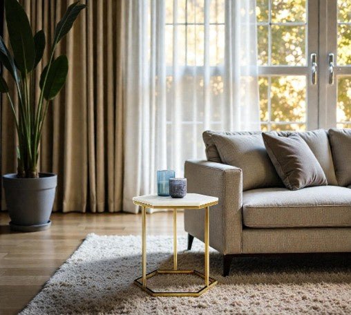 Hexagon PreLam Top Side Table