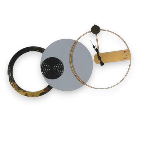 Interlocked Circles Timepiece (33 x 18 Inches)