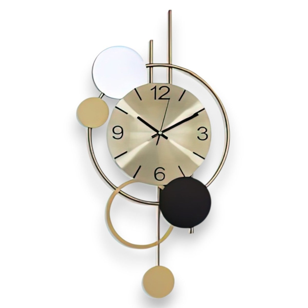 Intersecting Circles Modern Timepiece (35 x 14 Inches)