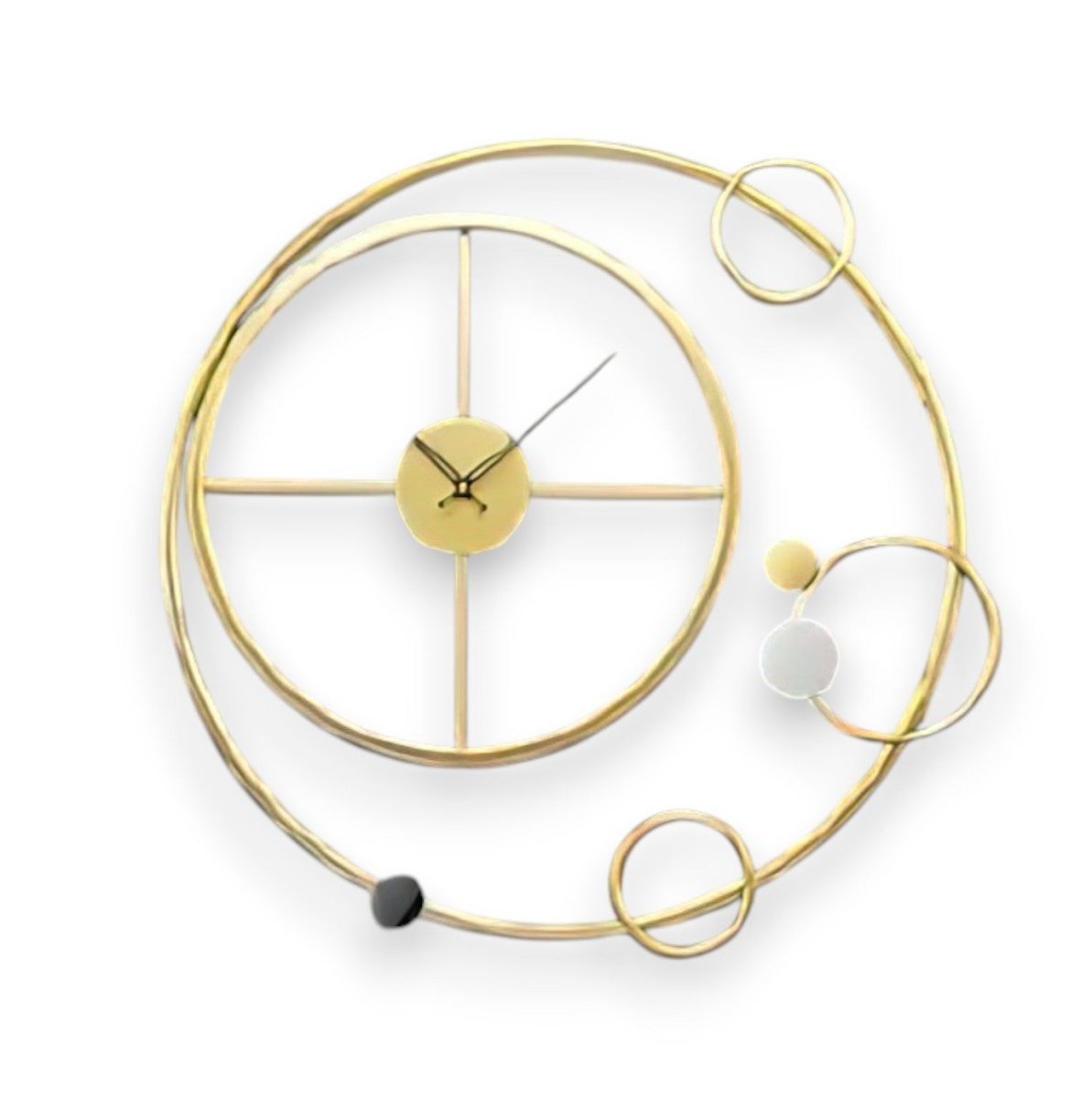 Interstellar Rings Modern Wall Clock (24.4 x 24.4 Inches)