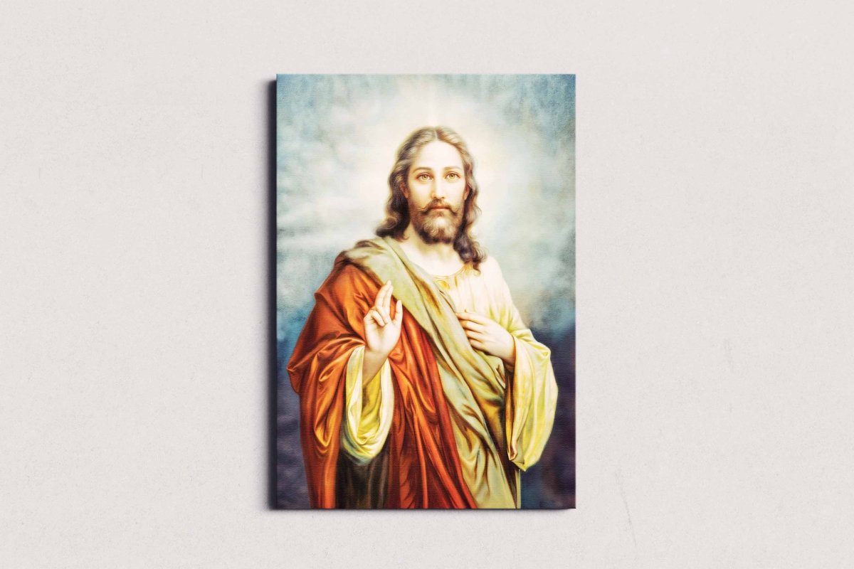 Jesus: The Compassionate Christ Canvas Wall Painting (24 x 36 Inches)