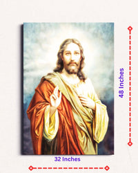 Thumbnail for Jesus: The Compassionate Christ Canvas Wall Painting (24 x 36 Inches)