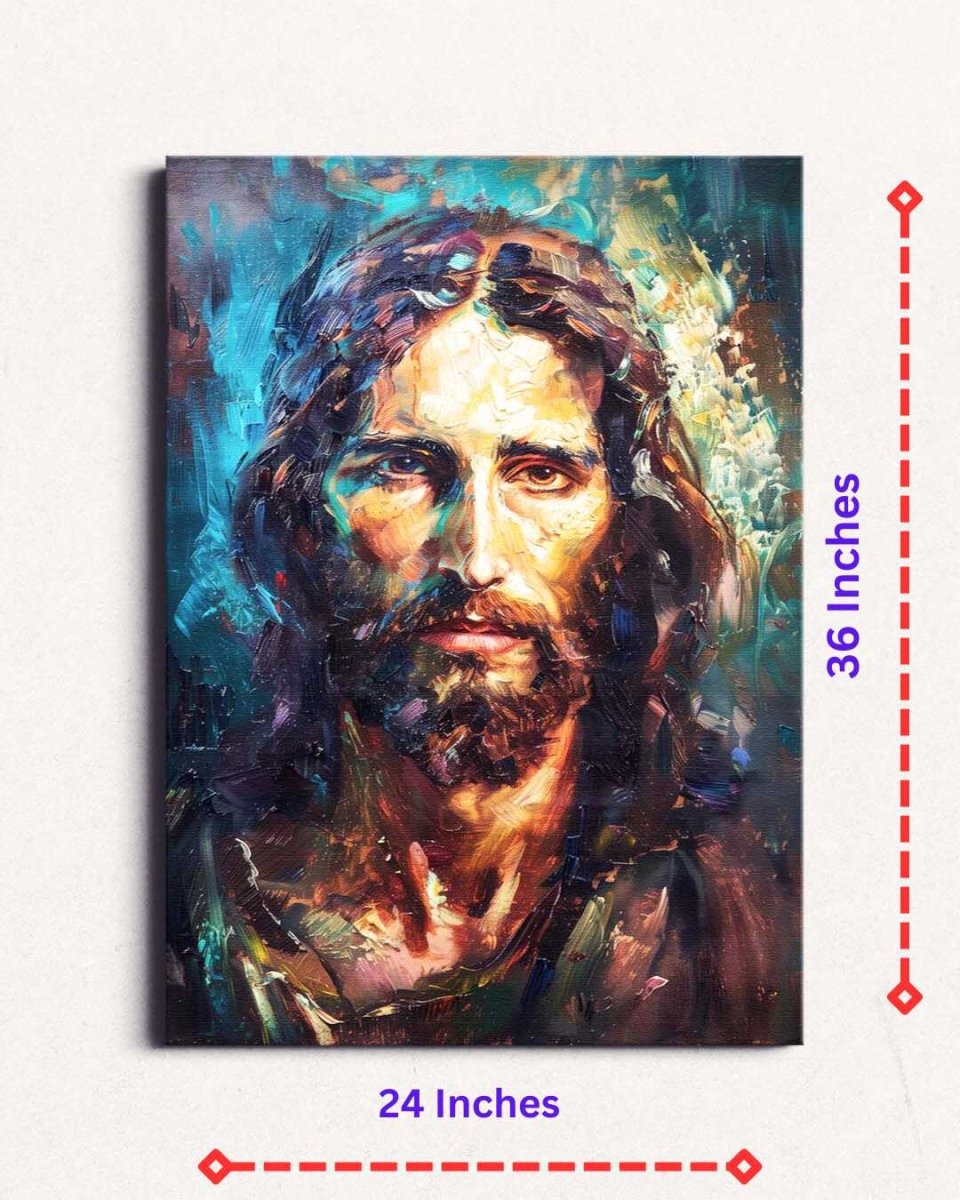 Jesus:The Light of Mercy Canvas Wall Painting (24 x 36 Inches)