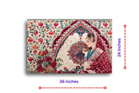 Thumbnail for Kalamkari Painting: Saubhagyawati Kalyani Canvas Wall Art (36 x 24 Inches)