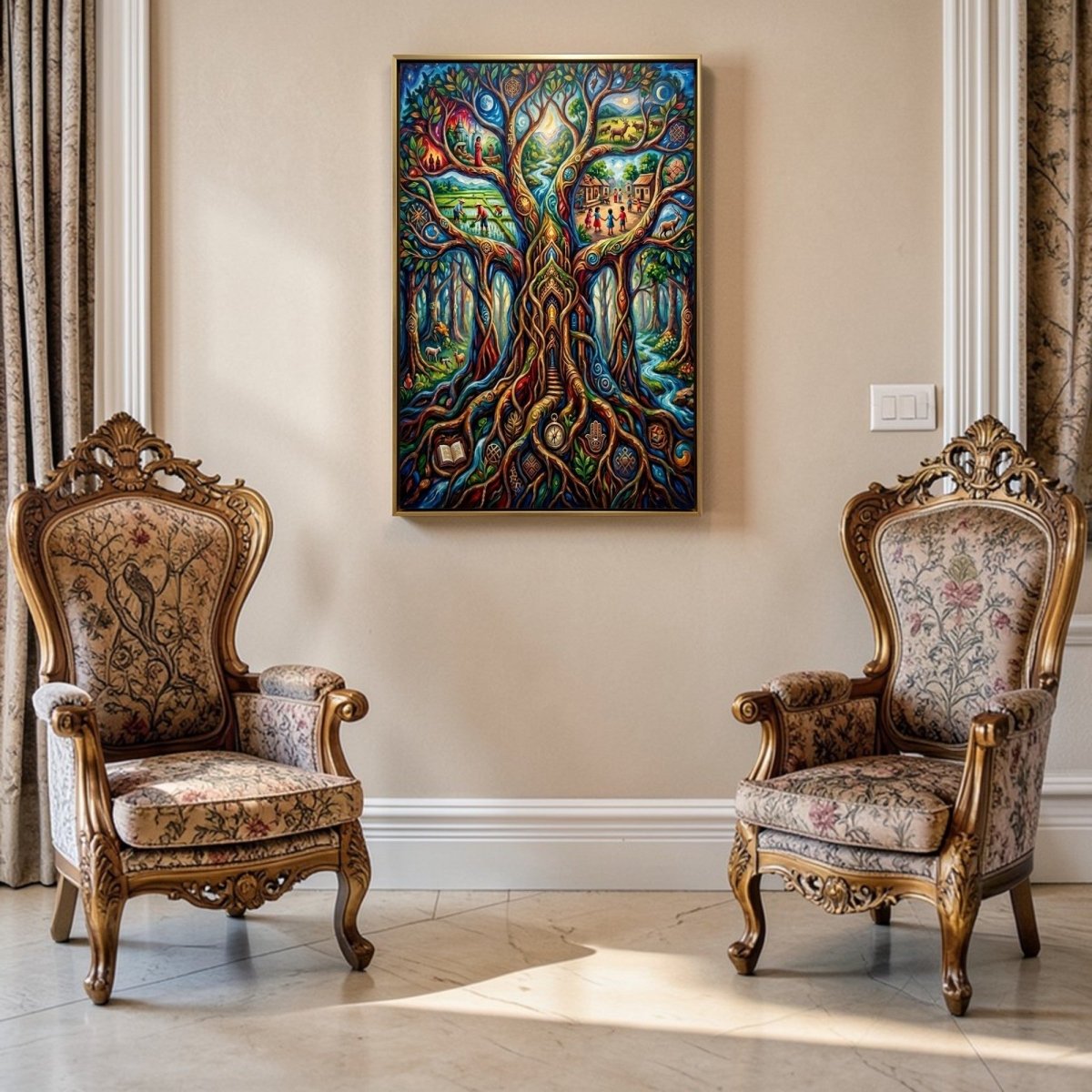 Kalpavriksha: The Eternal Tree of Life (24 x 36 Inches)