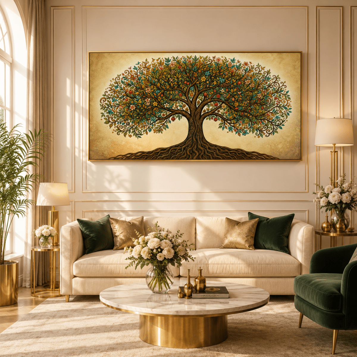 Kalpavriksha: The Tree of Divine Abundance (48 x 24 Inches)