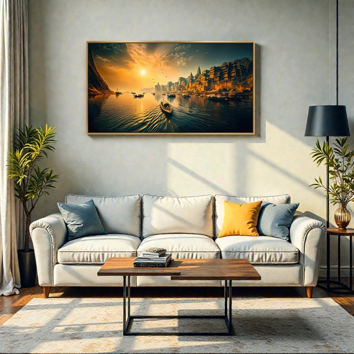 Kashi’s Sacred Glow: Benaras Riverfront Heritage Art