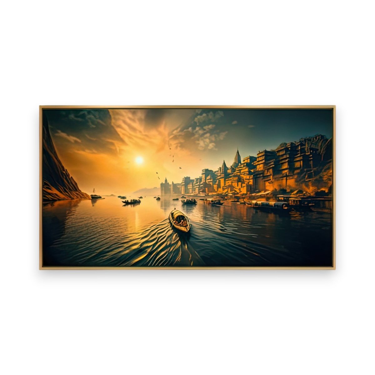 Kashi’s Sacred Glow: Benaras Riverfront Heritage Art